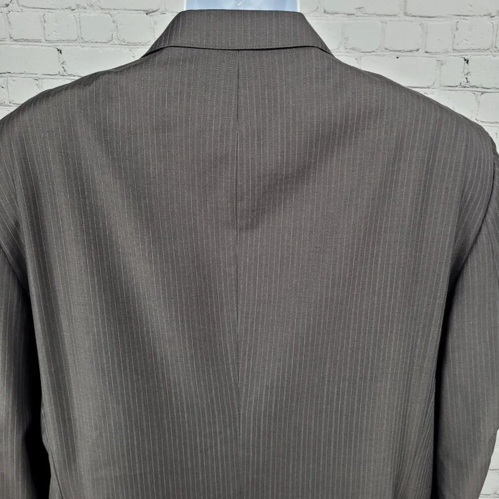 Jos A Bank Brown 100% Wool Gordon Signature Gold Notch Blazer Sport Coat 46R
